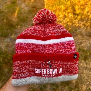 Tampa Bay Buccaneers Super Bowl LV Adult Beanie Hat OSFA